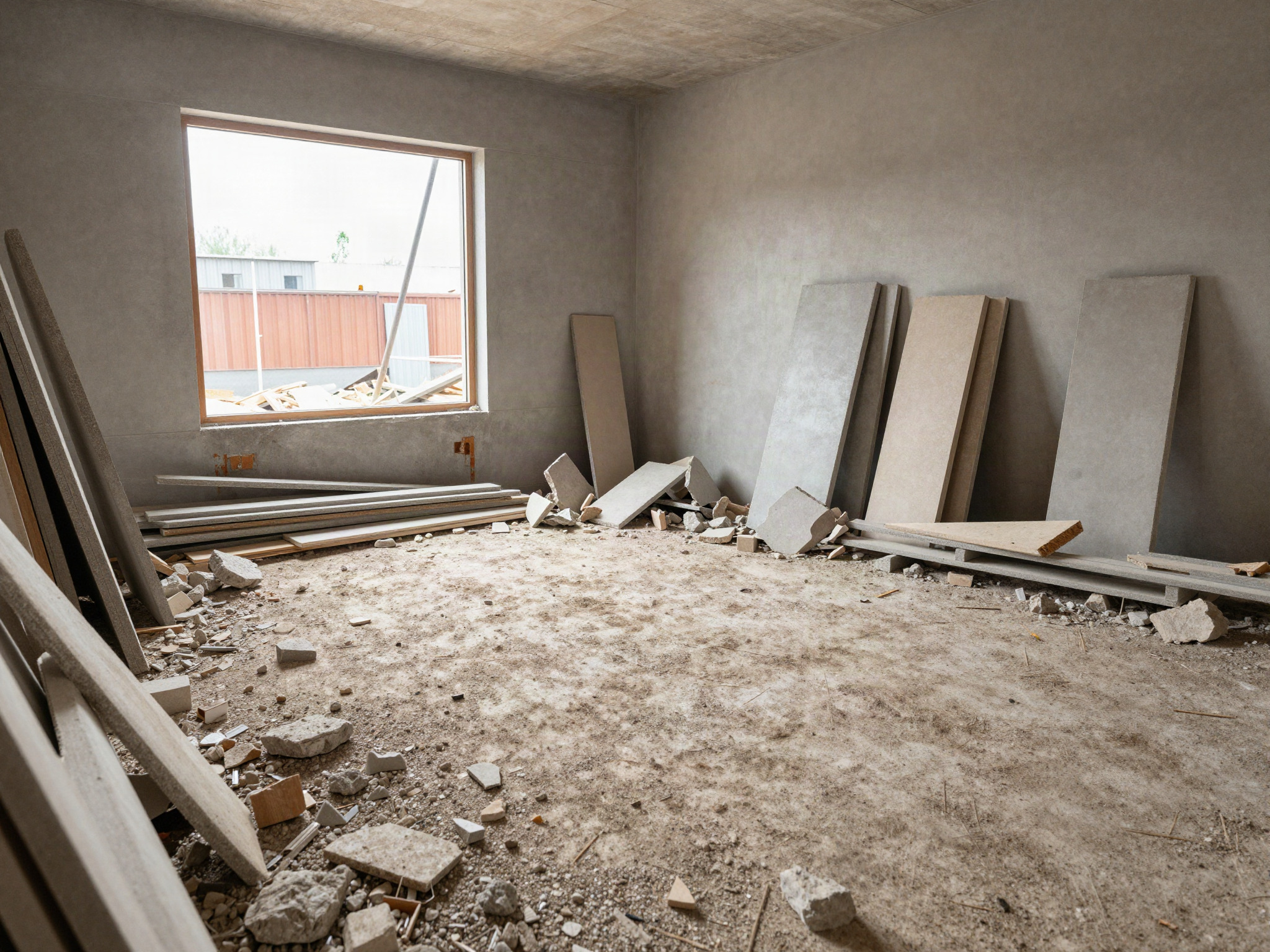 Fin de chantier — avant
